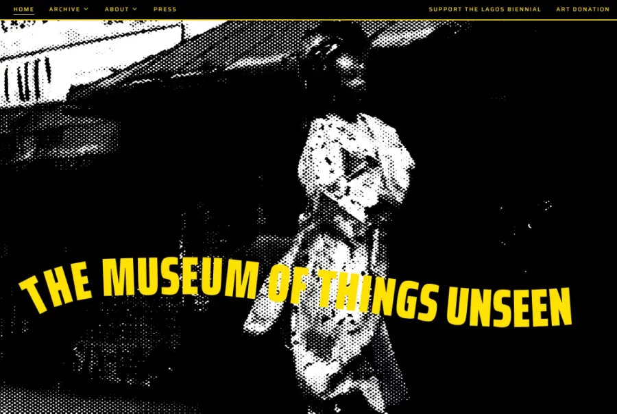 Lagos Biennial Website Screenshot