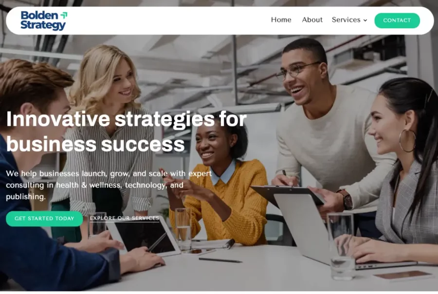 Bolden Strategy Website Screenshot